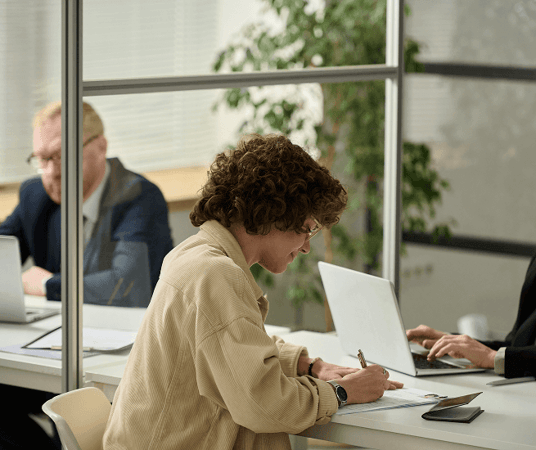 Sustainable workplace with smart print