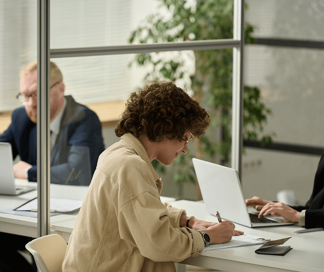 Sustainable workplace with smart print